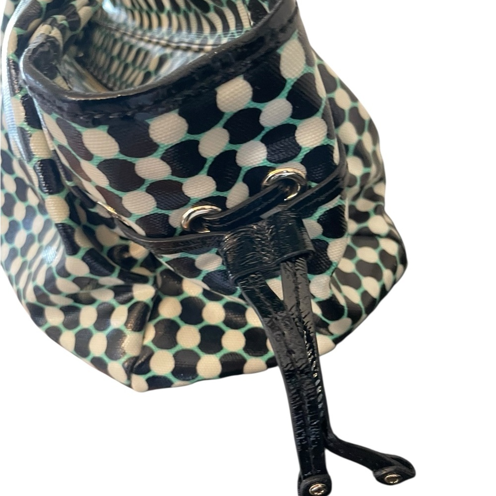 KATE SPADE Dundee Drive Stevie Mint Green Checkered Tote Shoulder Bag Storybook - Picture 3 of 16